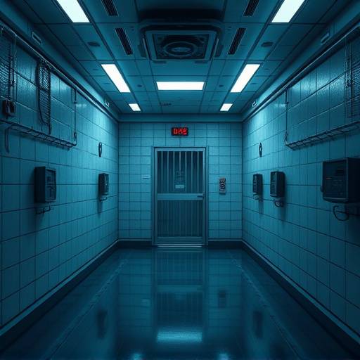 Concepto de celda futurista con realidad virtual, sistemas de inteligencia artificial y diseño adaptable.