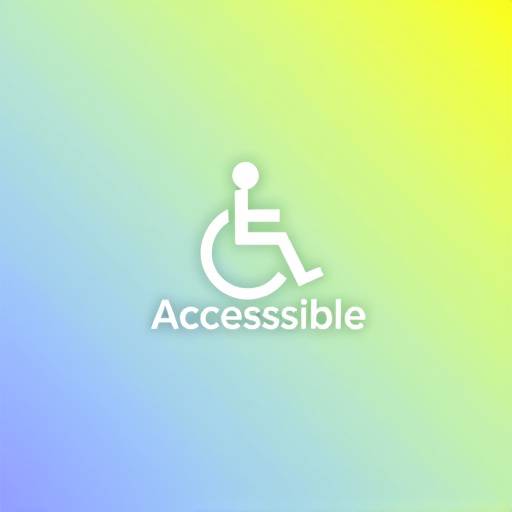 Logotipo de accesibilidad que representa la inclusión y el diseño accesible.